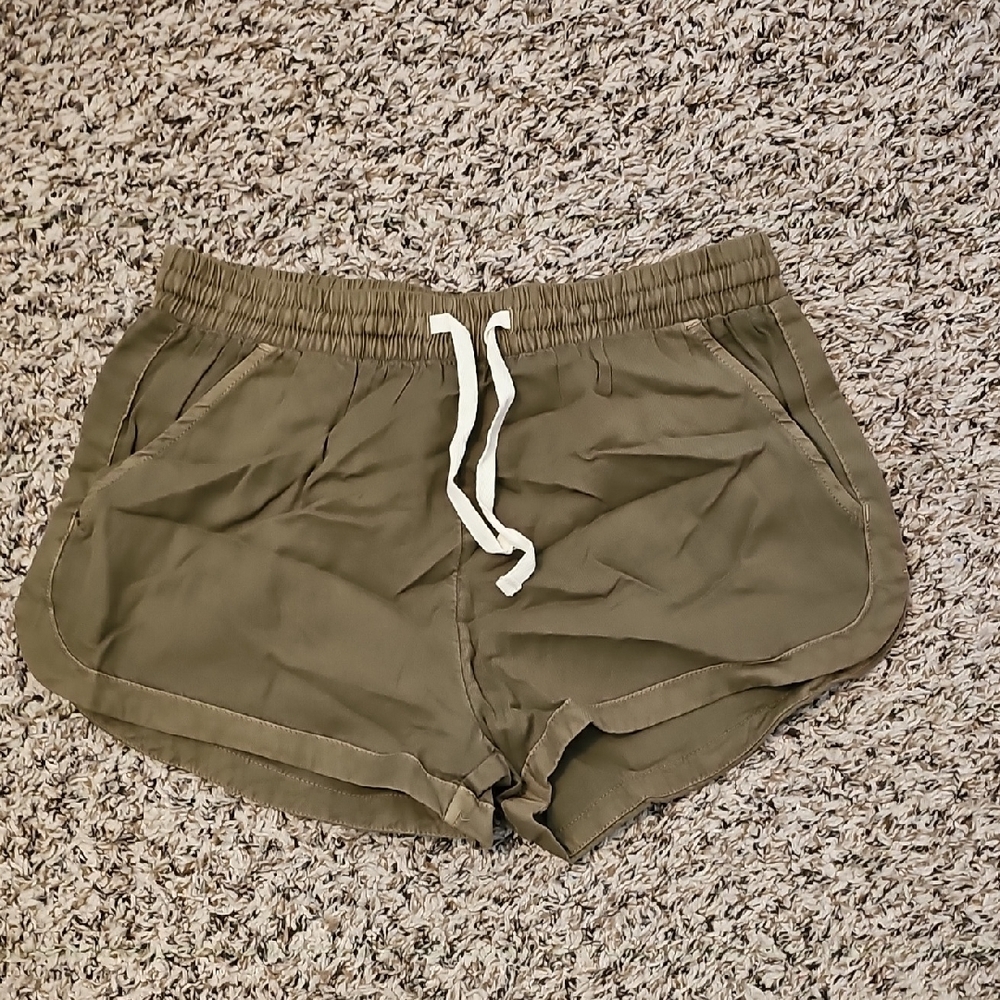 Women's Olive Green Shorts